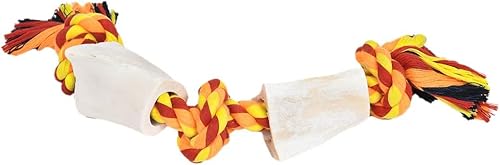 Miniatura 4 de Crazy Tails Juguetes masticables para cachorros para perros pequeños juego de juguetes para perros pequeños cuerda de algodón hueso de búfalo de 3
