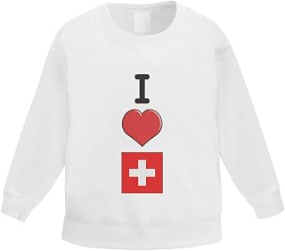 Azeeda 'I Love Switzerland' Kid's Sweatshirt/Jumper (3-4 Years) (KW00091363)