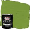 Glidden Interior Paint + Primer: Green Interior Paint /Antique Moss, One Coat, Eggshell, 1 Gallon