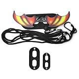 Namvo Bartagamen-Leine, verstellbare Lederleine mit Eidechsenflügeln für Reptilien, Amphibien und Kleintiere, Größen (S, M, L)