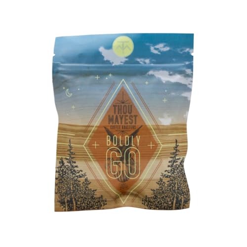 Boldly Go Coffee by Thou Mayest - Strong Dark Roast with Heavy Mouthfeel - 2oz Sampler Whole Bean