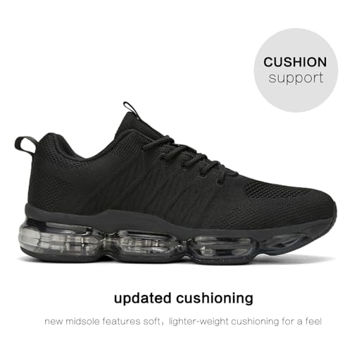Image of Socviis Men's Air Cushion Running Shoes Breathable Tennis Fashion Sneakers Non Slip Workout Casual Sport Shoes Gym Training Comfortable Walking Shoes