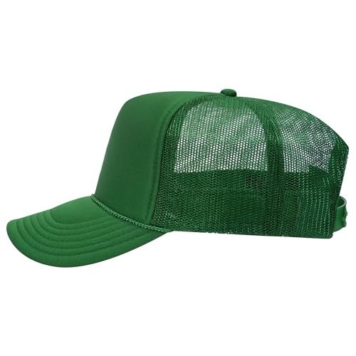 Image of OTTO Polyester Foam Front 5 Panel High Crown Mesh Back Trucker Hats in 97, Bulk, Wholesale
