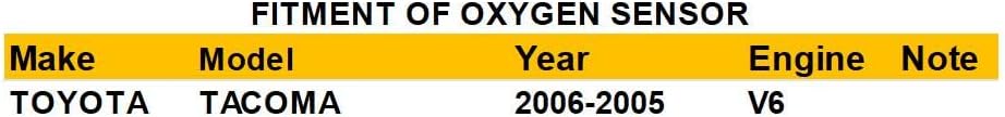 Miniatura 2 de Dropwater Juego de 2 sensores de oxígeno de repuesto para Toyota Tacoma 4.0L 2006-2005 Sensores de oxígeno ascendentes y descendentes 234-9026