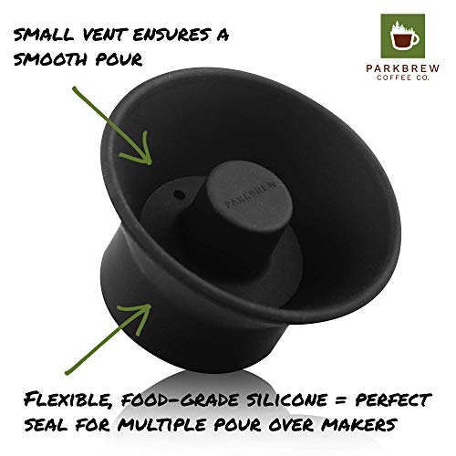 Chemex Pour Over Coffee Lid – Made By Parkbrew Coffee Co. And Fits Chemex 6, 8, And 10 Cup Pourover Coffee Carafe, Bodum, Bean Envy, Coffee Gator, And Other Classic Pour Over Coffee Makers Or Drippers #TOP3
