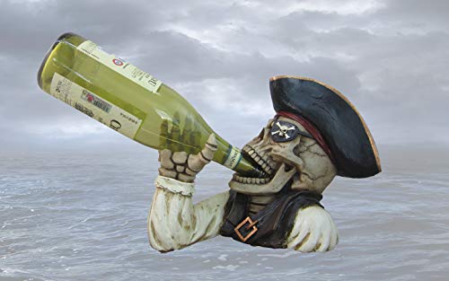 Booty of the Vine Skeleton Pirate Decorative Wine Bottle Holder Kitchen Décor - Thumbnail 5