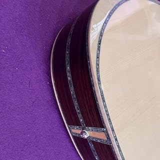 Guitare acoustique améliorée avec corps en épicéa italien massif, base et dos en palissandre massif, touche en ébène, guitare d’angle semi-crantée, incrustations de perles sur les côtés - Les Beatles, Paul McCartney, John Lennon, RIngo Starr, George Harrison Guitare acoustique améliorée avec corps en épicéa italien massif, base et dos en palissandre massif, touche en ébène, guitare d'angle semi-crantée, incrustations de perles sur les côtés – Image 4