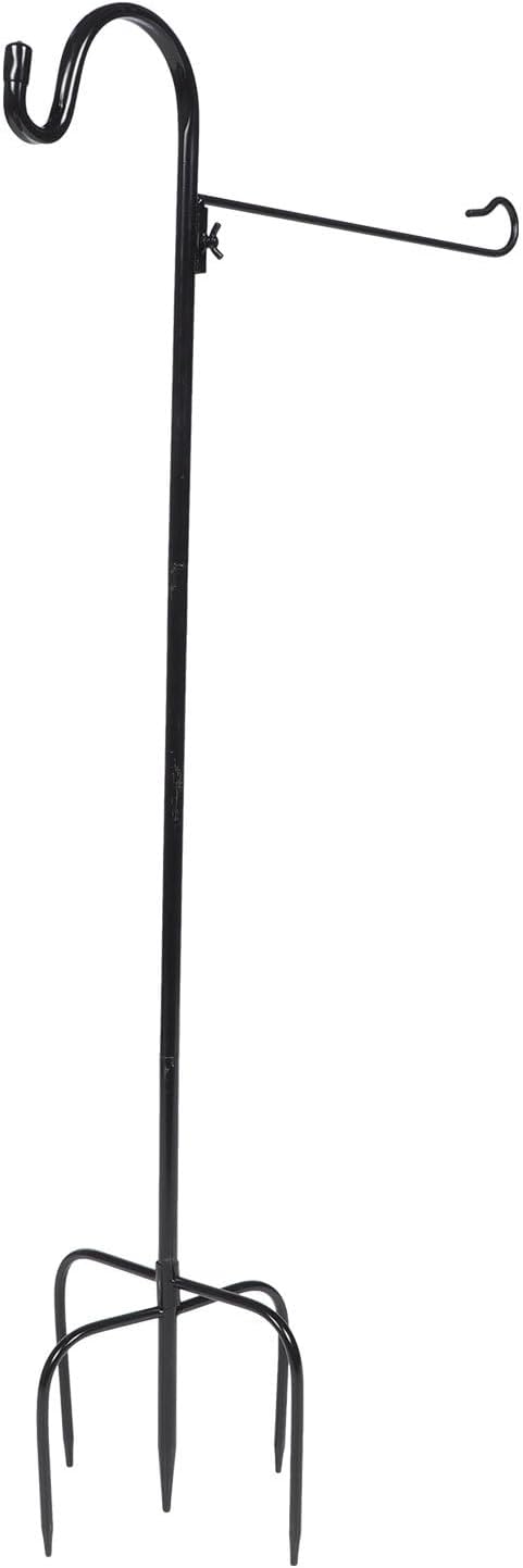 Toddmomy Iron Shepherds Hook Yard Light Hanging Hook Outdoor Rust-Resistant 96cm Height 1.3cm Diameter Garden Lanterns Solar Lights