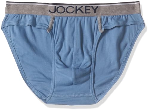 Image of Jockey 8044 Men's Super Combed Cotton Rib Solid Brief with Ultrasoft Waistband (Pack of 2)