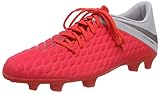 Schaftstoff: Kunststoff Nike Unisex-Erwachsene Hypervenom 3 Club FG Sneakers, Mehrfarbig (Lt Crimson/MTLC Dark Grey/Wolf Grey 001), 43 EU