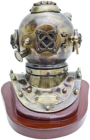 6" Dive Scuba Helmet Replica Table Decor Home/Office | Deep Sea Diving Divers Helmet |
