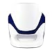 Leader Accessories Two Tone Captains Bucket Seat Premium Sports Flip Up Boat Seat (White/Blue)