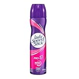 Lady Speed Stick Desodorante Antitranspirante Pro 5 en Aerosol 91 g. Seca, Invisible, Fresca, Suave y Dermatológicamente...