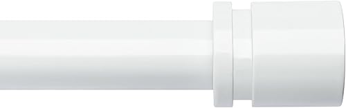 Miniatura 18 de Cortineros para ventanas de 16 a 88 pulgadas, longitud ajustable, 1 pulgada de diámetro, cortinero con remates de aluminio, níquel cepillado