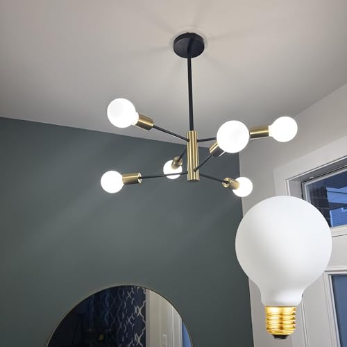 Leools E26 LED Light Bulb G25 Dimmable Flick-Free Matt White 8W Daylight 4000k CRI95 850LM, 100W Equivalent Vintage LED Edison Globe Light Bulb,E26 Standard Base, 4 Pack by Leools - Image 5