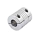 sourcing map 6mmx12mm Aluminiumlegierung Spline Schaft Flexible Schraubenkupplung D25L30 DE de