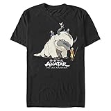 Nickelodeon Big & Tall Last Airbender Avatar Gang Men's Tops Short Sleeve Tee Shirt, Black, X-Large