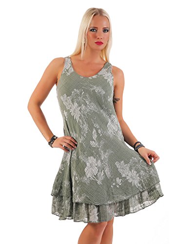 Ansenesna Kleid Damen Sommer A Linie Kurz Spitze Elegant Mini Partykleid Mädchen Ärmellos Neckholder Für Hochzeit Party Festlich (S, Weiss)