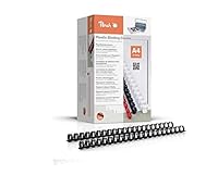 Peach Plastikbinderücken A4-20mm - 175 Blatt - 100 Stück - schwarz - PB420-02