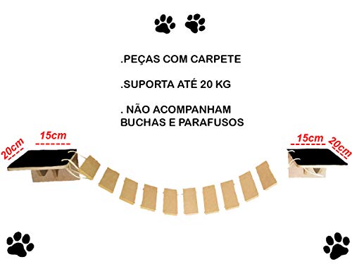 Playground de Gato Hexagonal MDF Crú