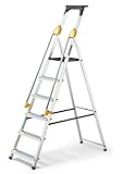 échelle coulissante alu 3 plans gamme professionnelle Hauteur de la plate-forme (dernière marche de l'échelle) : 1,19 m. Hauteur de l'échelle : 1,91 m. Hauteur de travail : 3,19 m
