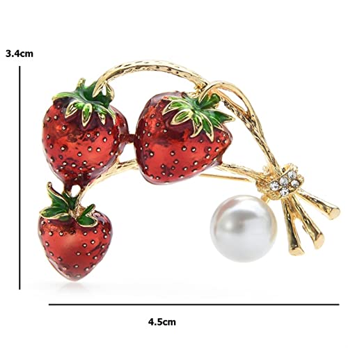 Broches en émail rouge parfaites pour une robe de fête
