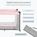 Dream On Me Zodiak Baby Playard, Breathable Mesh Sides, Soft Comfortable Mattress, Quick & Easy to Fold with Travel Carry Bag, Compact Space Saving Design - Grey & Pink