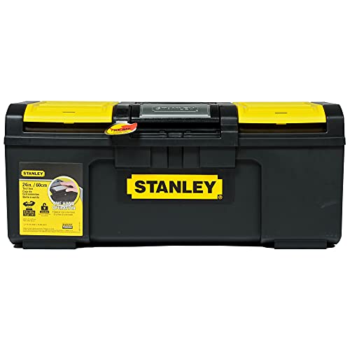 Stanley Deep Toolbox Storage With 1 Touch Latch, 2 Lid Organisers For Small Parts, 24 Inch, 1-79-218 #TOP4