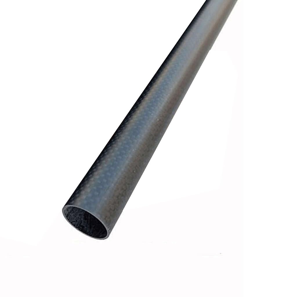 Rura z włókna węglowego 3K, ścianka 1 mm, średnica zewnętrzna 21-30 mm, długość 500 mm, pusta okrągła rura 2 szt.(22x20x500mm)