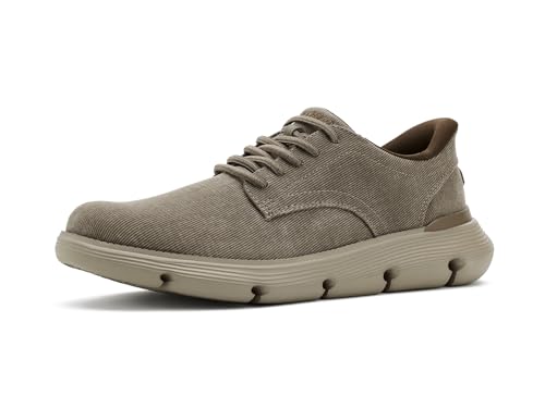 Image of Skechers Men's USA Garza - Clive Smooth Toe Canvas Bungee Lace Slip-Ins