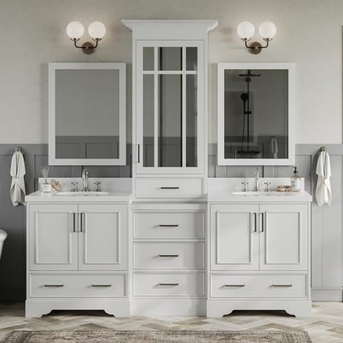 ARIEL 85-inch Double Vanity Set