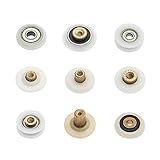 Lieferumfang: 1x Laufrolle Laufrolle in 9 Varianten Rollwagen Schiebetürbeschlag Schiebetür Rolle Duschtüre Rollen Rad (Model H)