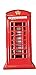 Price comparison product image Red Telephone Box Money Box - Small / Metal with Plastic Parts / British Phone Booth Piggy Bank / United Kingdom Coin Saver / Savings Storage / Souvenir from London England for Children and Adults