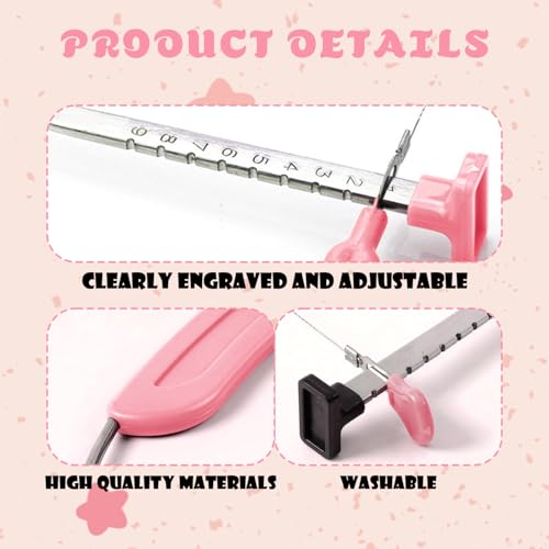 Taiyyi Stainless Steel Cake Cutter,Adjustable Cake Cutter,Easy to Use Cake Cutter with Adjustable Height,Cake Cutter Tool - Image 3