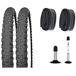 Cubierta 20 X 2.125 Juego de 2 neumáticos Kenda K50 para bicicleta BMX 20 x 2.125 + cámaras de aire de 20 pulgadas.