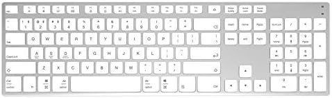 Rytaki Bluetooth Wireless Keyboard, Rechargable Magic Keyboard with Number Keypad, Compatible with MacBook,iMac, iOS Devices, Windows Android (US English)