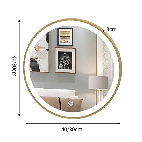 Miroir mural éclairé pour salle de bain moderne avec commande Smart Touch - 3