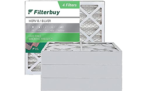 Super Sale ๐ Filterbuy 20x20x4 Air Filter MERV 8, Pleated HVAC AC Furnace Filters (4-Pack, Silver) Super Sale ๐ Filterbuy 20x20x4 Air Filter MERV 8, Pleated HVAC AC Furnace Filters (4-Pack, Silver)