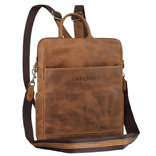 Sac à dos femme cuir STILORD Sienna transformable en sac à bandoulière vintage