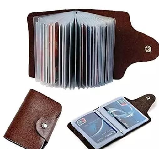 Image of PVC Card Holder Wallet - Slim, Durable Card Organizer - Lightweight & Practical Design