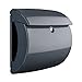 Price comparison product image BURG-WÄCHTER Letterbox with Newspaper Compartment without Nameplate, Plastic, A4 Size Letter Slot, 2 Keys, Piano 886 G, Granite