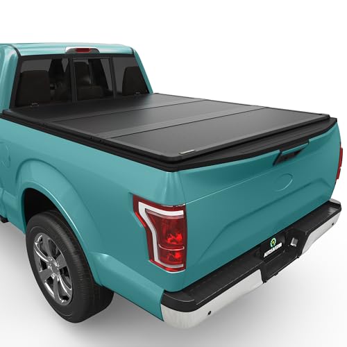 AUTOSAVER88 FRP Hard Tri-fold Truck Bed Tonneau Cover Fits for Ford F-150 F150 2015-2026 5.5ft Bed (Excl. Raptor Series)