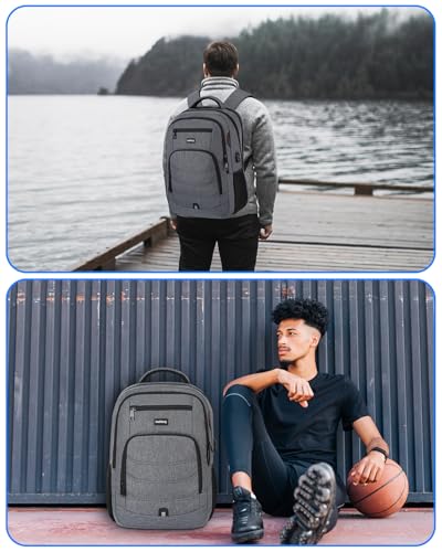 Image of kadilong Laptop Backpack for Men,School Backpack for Teens Boys Extra Sturdy 15,6 Inch TSA Friendly School Book Bag with USB Port for College Business,Water Resistant