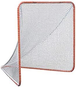 Gladiator Lacrosse Official Lacrosse Goal Net, Orange, 100% Steel Frame, 6 x 6-Foot, Standard