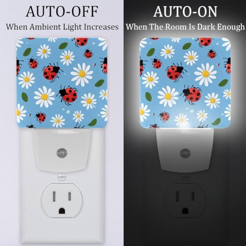 Lámpara de noche LED con sensor para niños, enchufe miniatura 2