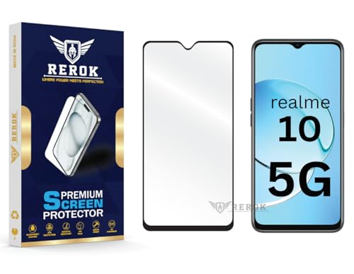 Image of Gorilla Tempered Glass Screen Protector Compatible with Realme 10 5G [Pack of 1] | Edge-to-Edge, Bubble-Free, Case Friendly, Easy Installation Kit
