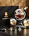 Gifts for Men Dad Christmas, Kollea Globe Whiskey Decanter Set with Space Rocket Inside, 7 Colors Led Liquor Decanter, Cool Gifts for Husband Brother Whiskey Lover, for Birthday Anniversary Home Bar