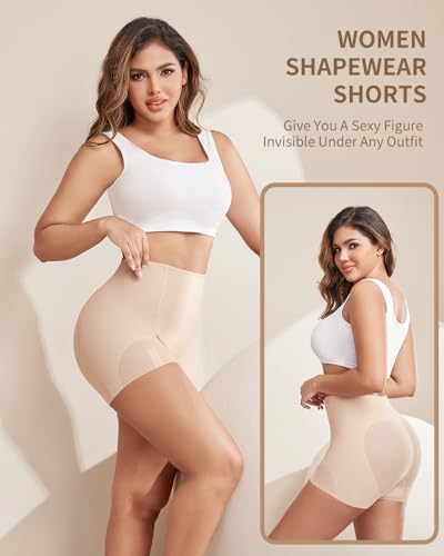 Nude Shorts Butt Lifting Panties for Women, Body Shaper Shorts Shapewear Tummy Control, Slip Shorts for Under Dresses2