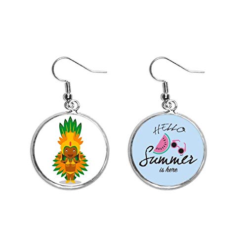 Pendientes de sandía estilo cartoon pendientes frutales para lóbulos perforados