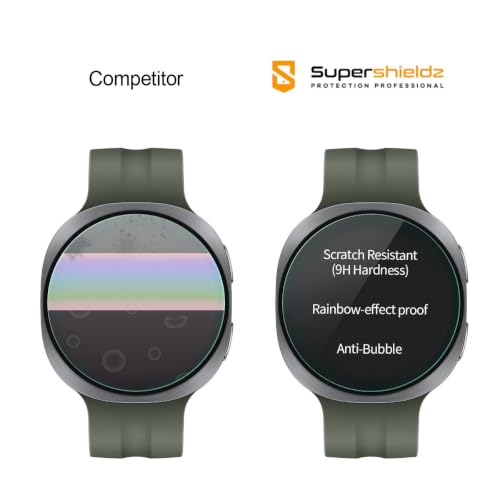 Supershieldz (3 Pack) Designed for Samsung Galaxy Watch 9/8 (44mm) Tempered Glass Screen Protector, Anti Scratch, Bubble Free - image 2
